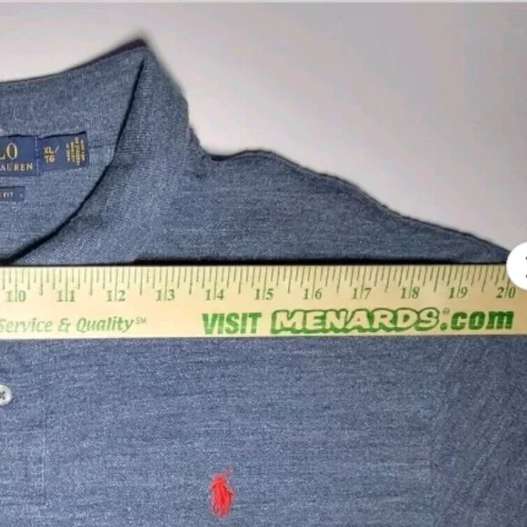 Polo Ralph Lauren Mens Dark Gray Short Sleeve Polo Size XL - Picture 8 of 8